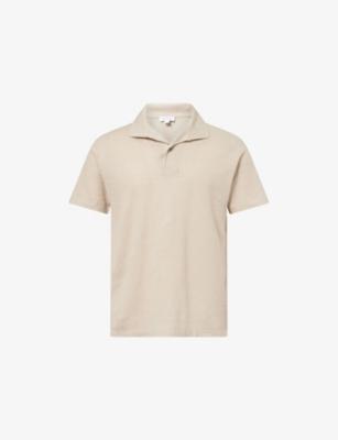 Linen Pique Polo Shirt by SUNSPEL