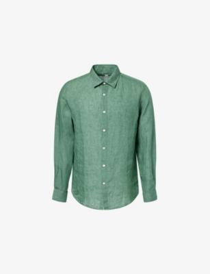 Long-Sleeve Linen Shirt by SUNSPEL