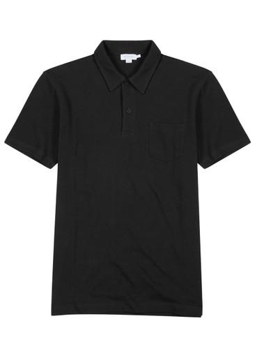 Riviera cotton-mesh polo shirt by SUNSPEL