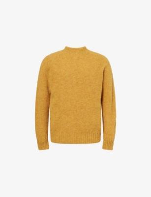 Shetland Crew Neck Wool Knitted Jumper by SUNSPEL