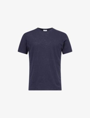 Short-Sleeve Cotton-Linen T-Shirt by SUNSPEL