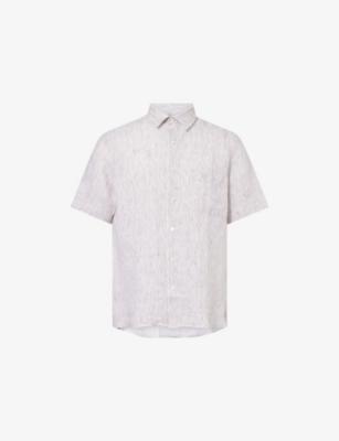 Short-Sleeve Linen Shirt by SUNSPEL