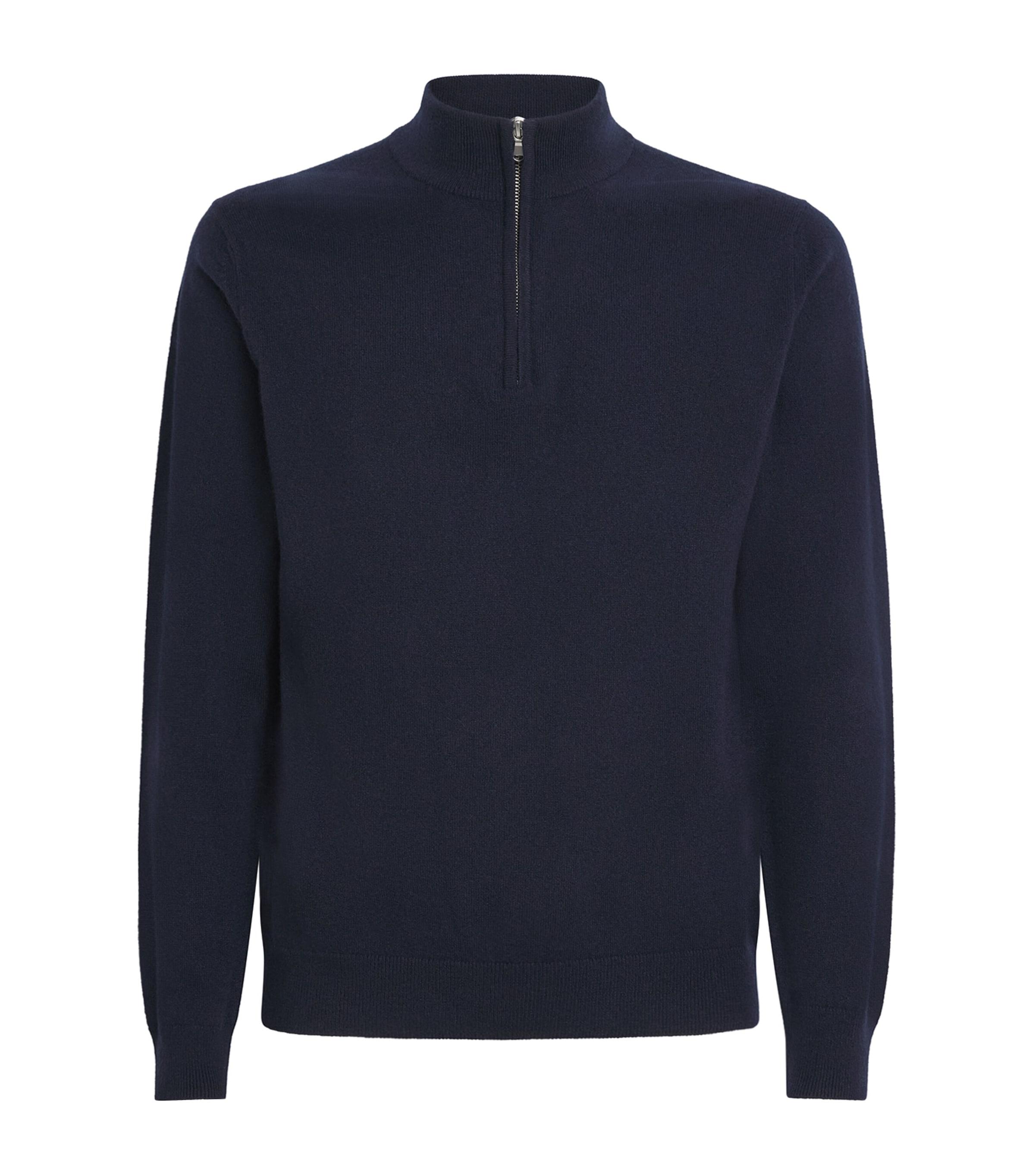 Sunspel Cashmere Half-Zip Sweater by SUNSPEL