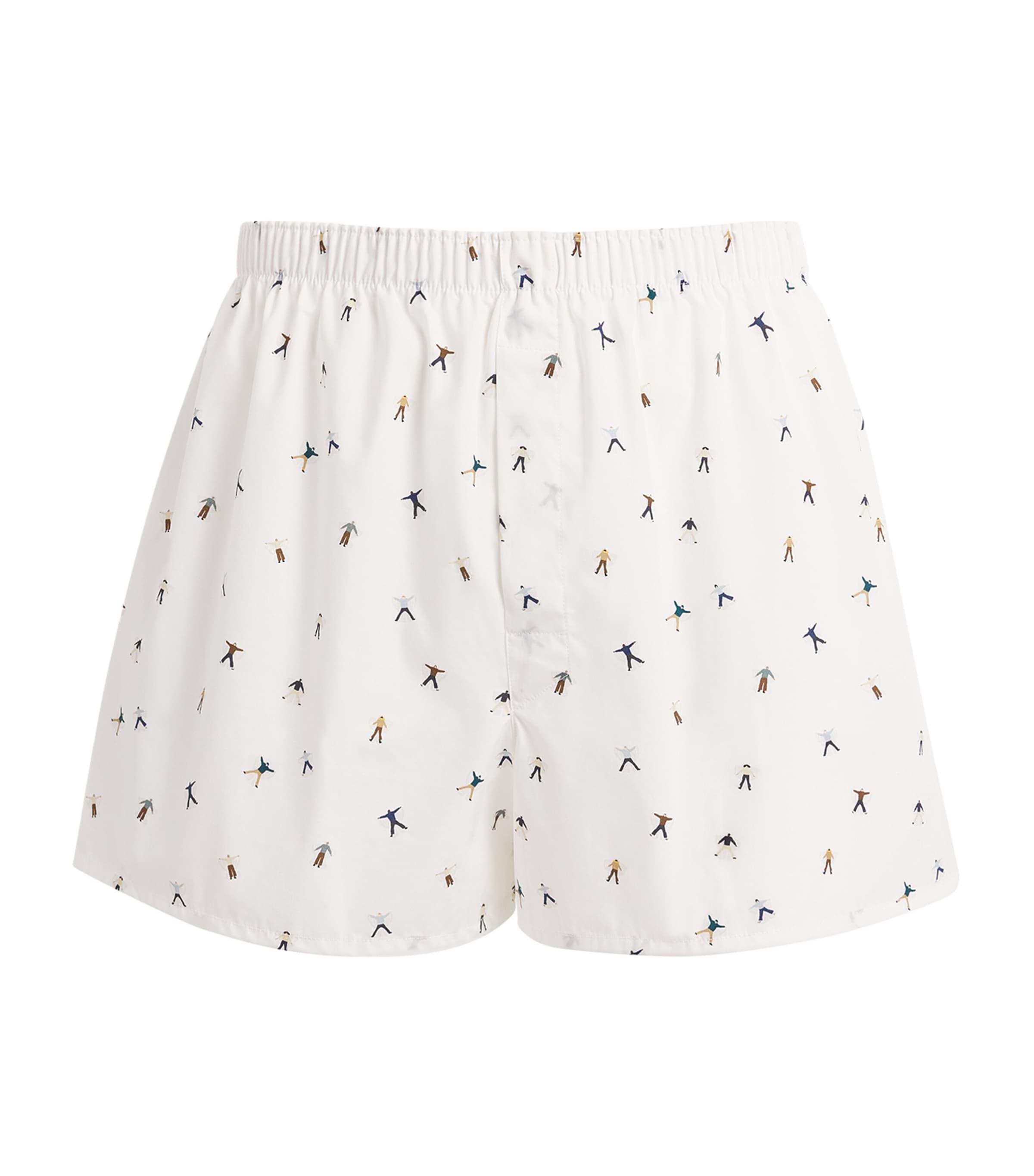 Sunspel Cotton Printed Boxer Shorts by SUNSPEL