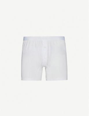 Superfine two–button boxer shorts by SUNSPEL