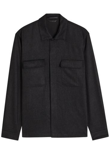Wool and cashmere-blend overshirt by SUNSPEL