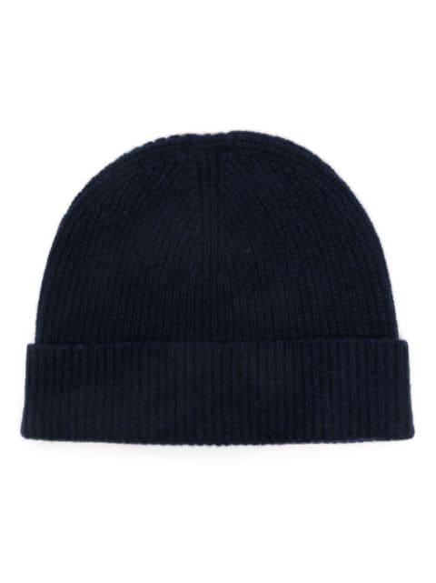 cashmere ribbed beanie hat by SUNSPEL