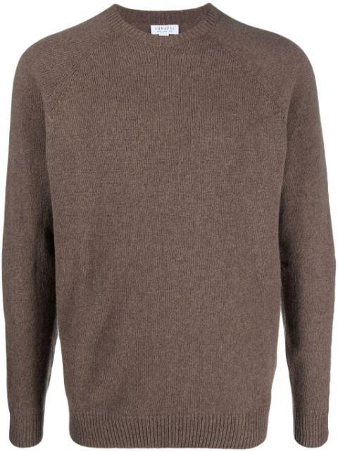 crew-neck wool jumper by SUNSPEL