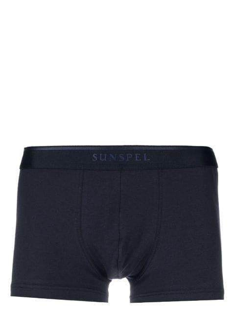 logo-waistband stretch-cotton boxers by SUNSPEL