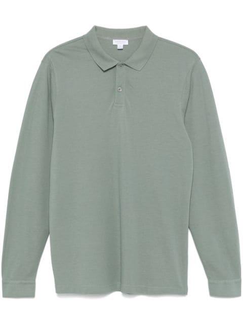 long-sleeve piqué polo shirt by SUNSPEL