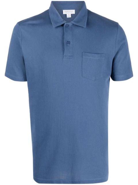 pocket cotton polo shirt by SUNSPEL
