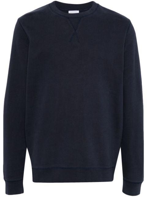 ribbed-collar cotton sweatshirt by SUNSPEL