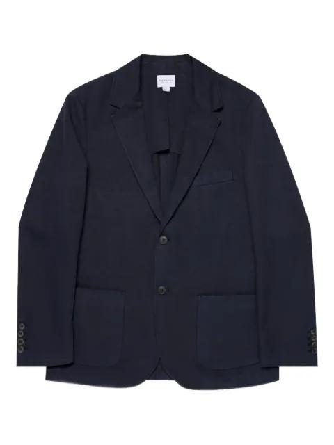 three-button patch-pocket blazer by SUNSPEL