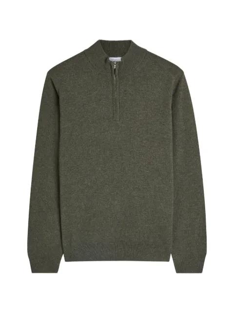 zip-up knitted sweater by SUNSPEL