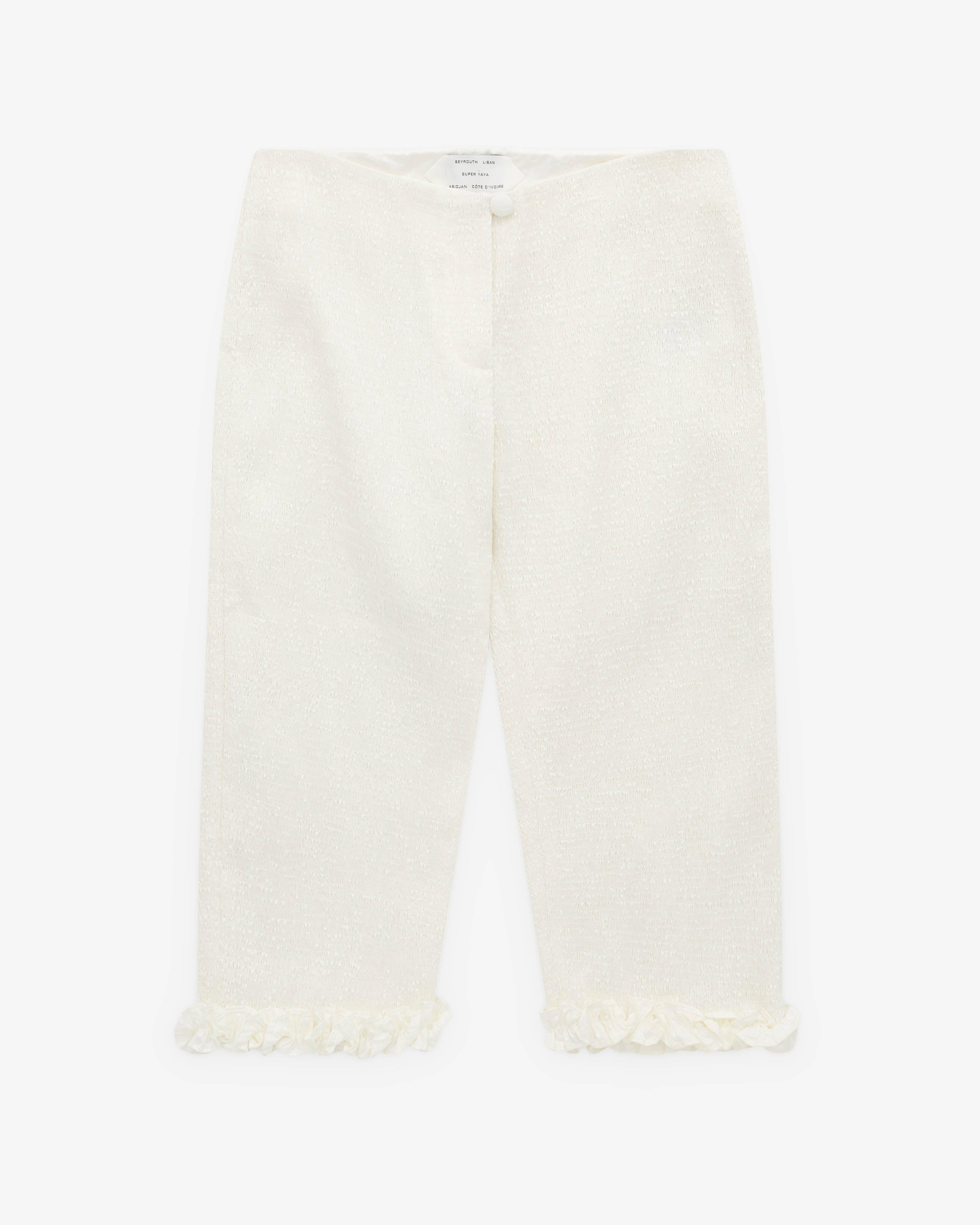 Super Yaya - Women’s Rita Oriental Capri - (White) by SUPER YAYA