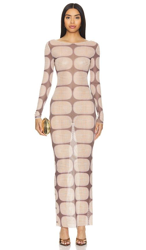 superdown Amaya Maxi Dress in Brown by SUPERDOWN