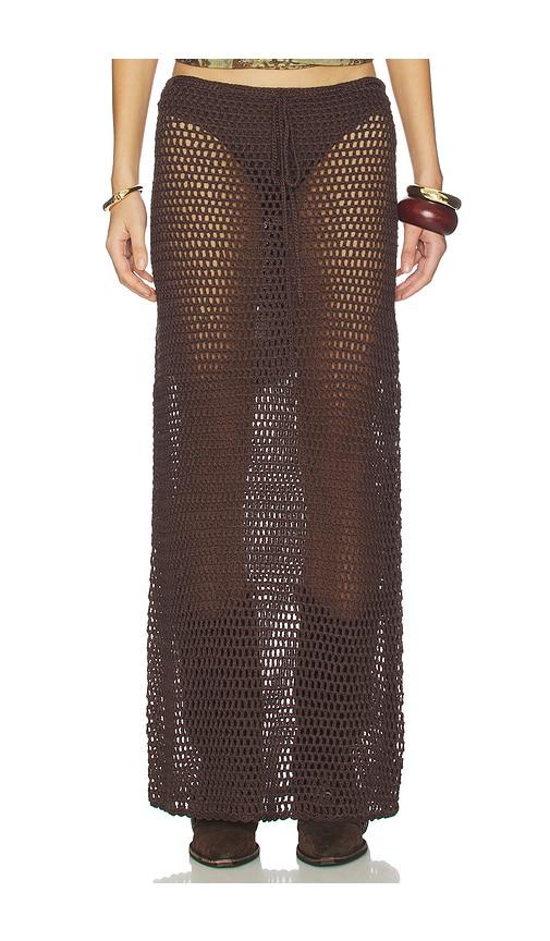 superdown Amelia Maxi Skirt in Brown by SUPERDOWN