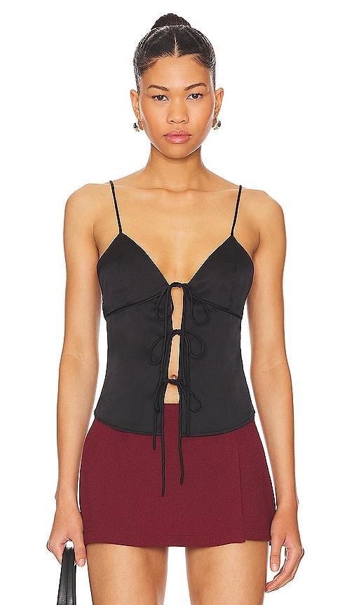 superdown Anahi Cami Top in Black by SUPERDOWN