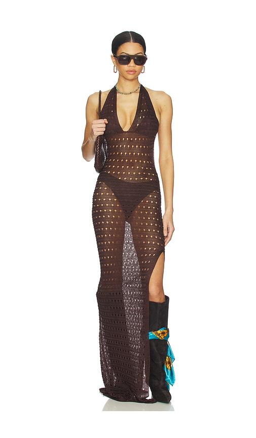 superdown Antonella Maxi Dress in Brown by SUPERDOWN