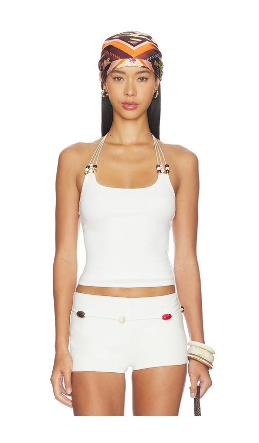 superdown Blanche Halter Top in White by SUPERDOWN
