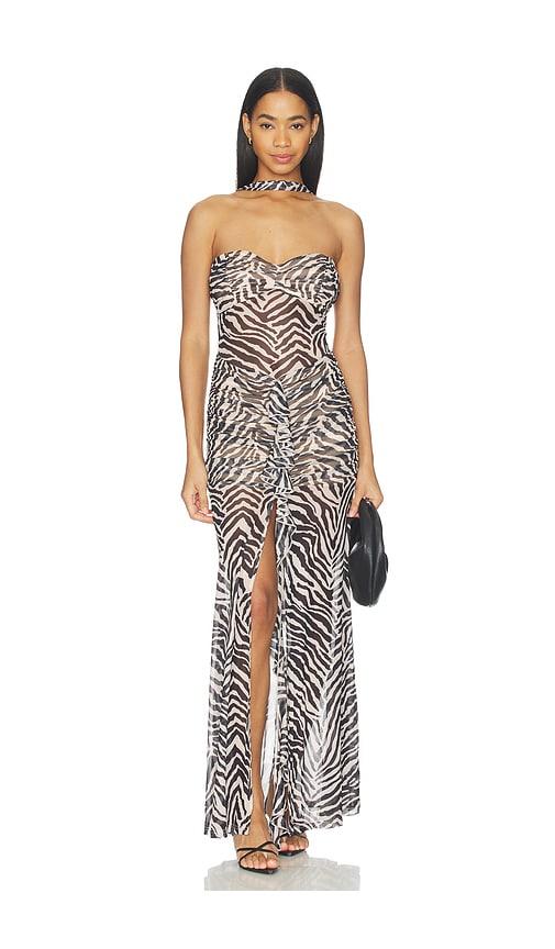 superdown Britlee Maxi Dress in Black,White by SUPERDOWN