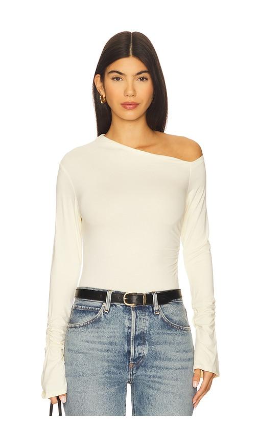 superdown Carys Bodysuit in Cream by SUPERDOWN