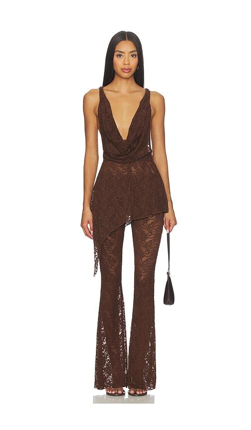 superdown Colson Pant Set in Brown by SUPERDOWN