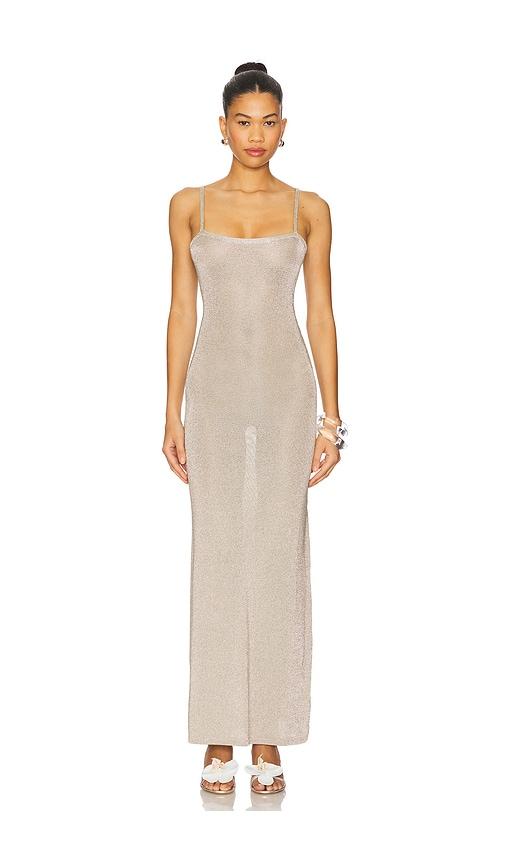 superdown Dalilah Maxi Dress in Metallic Silver by SUPERDOWN
