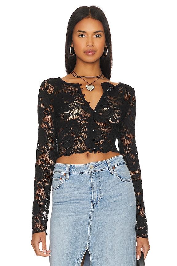 superdown Elowen Top in Black by SUPERDOWN