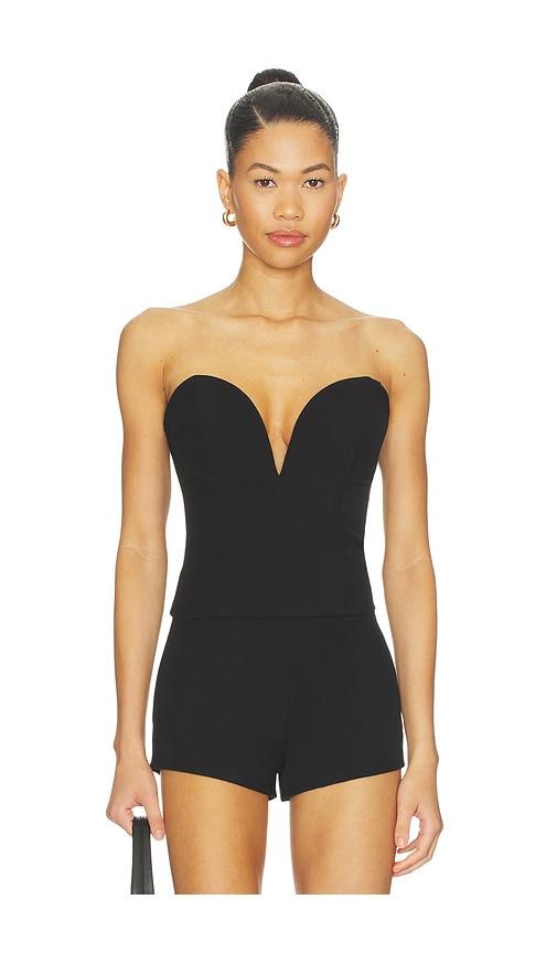 superdown Eva Sweetheart Top in Black by SUPERDOWN