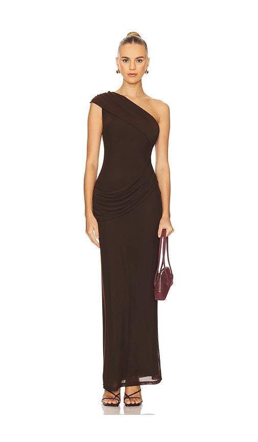 superdown Fleur Maxi Dress in Brown by SUPERDOWN