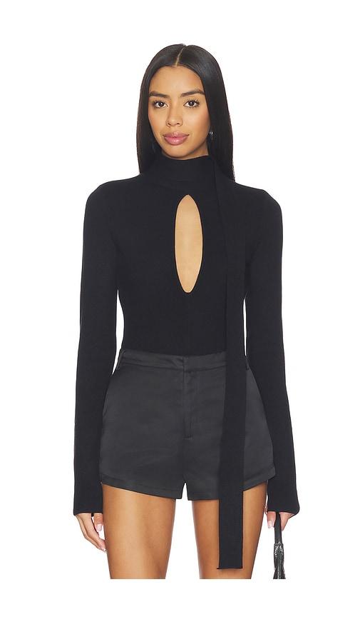 superdown Gracen Scarf Sweater in Black by SUPERDOWN