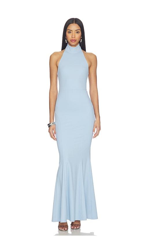 superdown Jacinta Fishtail Gown in Baby Blue by SUPERDOWN