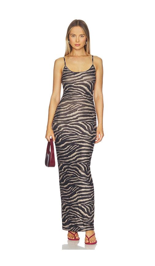 superdown Jobelle Maxi Dress in Tan,Black by SUPERDOWN