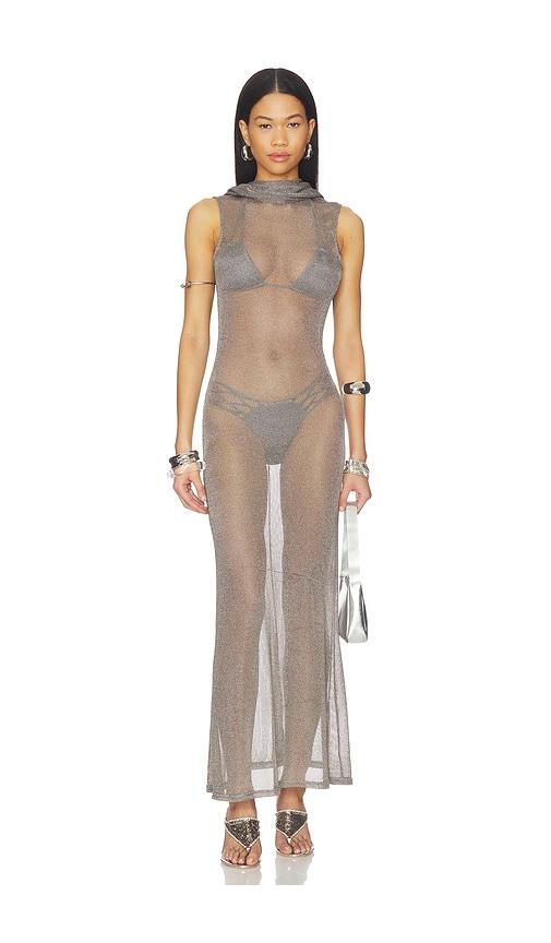 superdown Kaomi Maxi Dress in Metallic Silver by SUPERDOWN