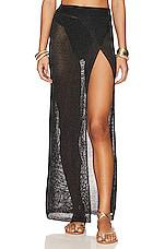 superdown Keva Wrap Maxi Skirt in Black by SUPERDOWN