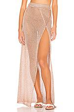 superdown Keva Wrap Maxi Skirt in Metallic Bronze by SUPERDOWN