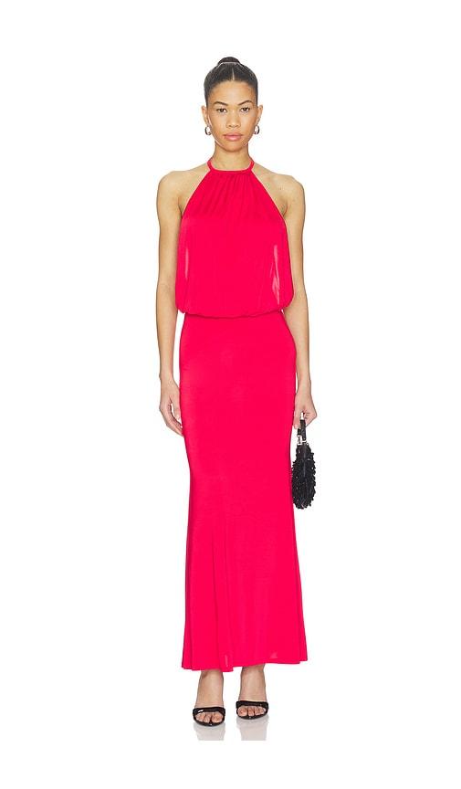 superdown Liesel Halter Maxi Dress in Red by SUPERDOWN