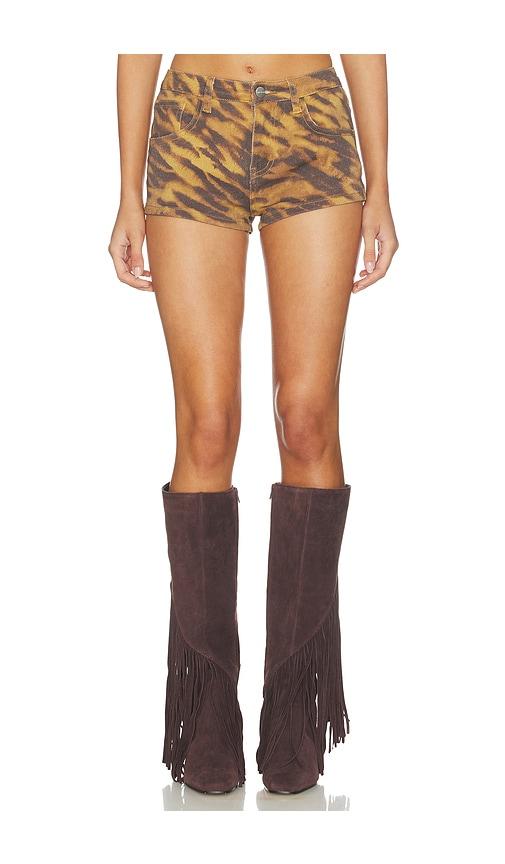 superdown Linnea Short in Brown by SUPERDOWN