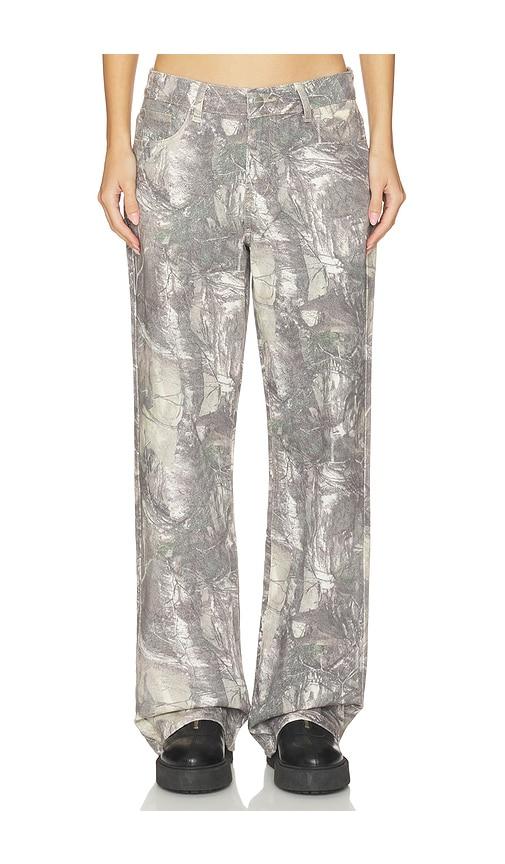 superdown Lottie Camo Jean in Sage by SUPERDOWN