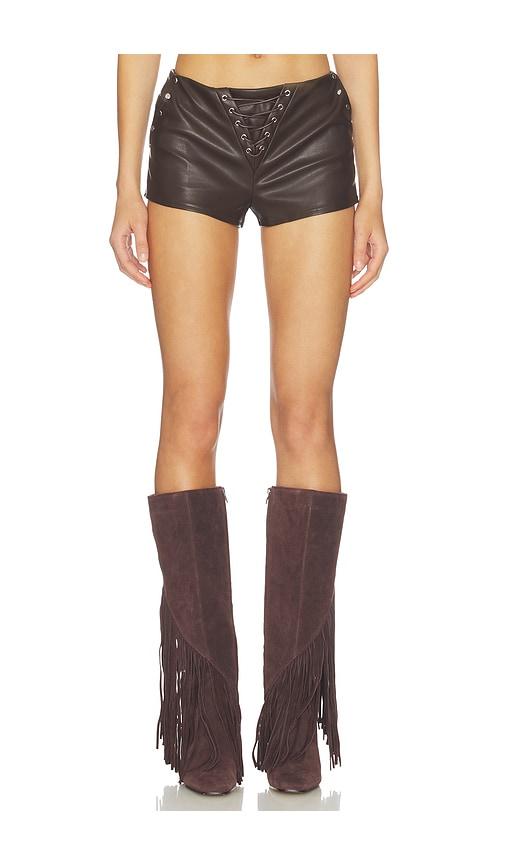 superdown Mada Short in Brown by SUPERDOWN