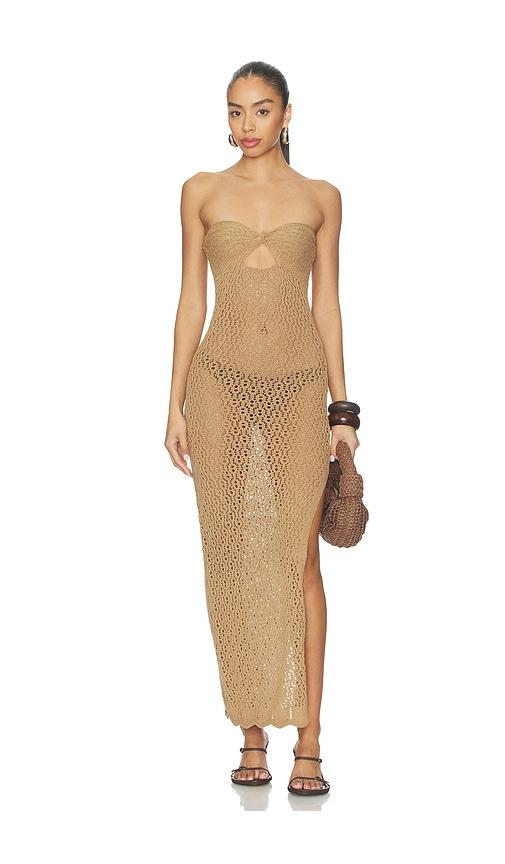 superdown Marine Maxi Dress in Beige by SUPERDOWN