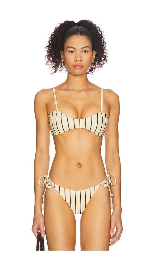 superdown Minca Bikini Top in Yellow by SUPERDOWN