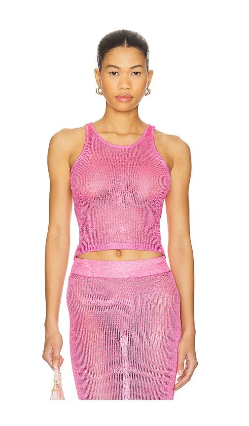superdown Miranda Knit Top in Pink by SUPERDOWN