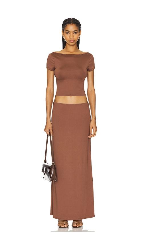 superdown Oaklyn Maxi Set in Brown by SUPERDOWN