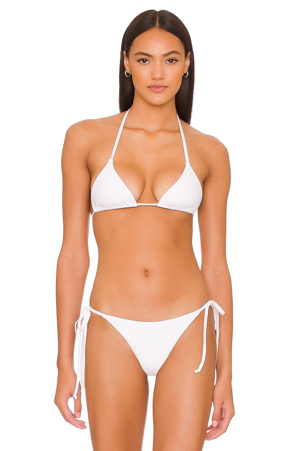 superdown Pamela Bikini Top in White by SUPERDOWN