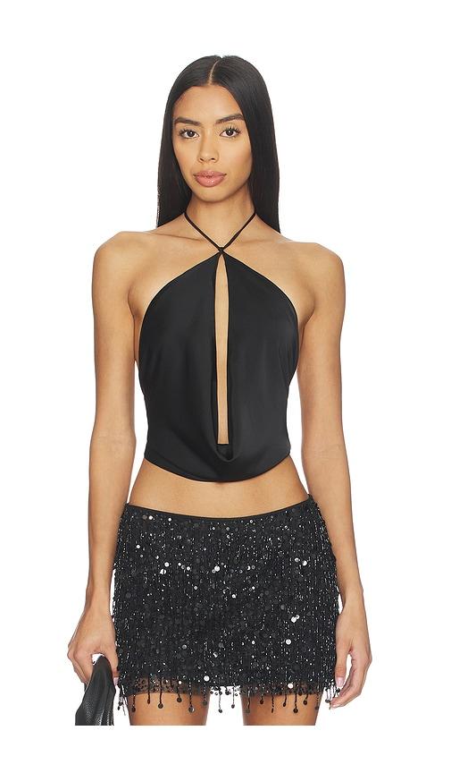 superdown Paulita Halter Top in Black by SUPERDOWN