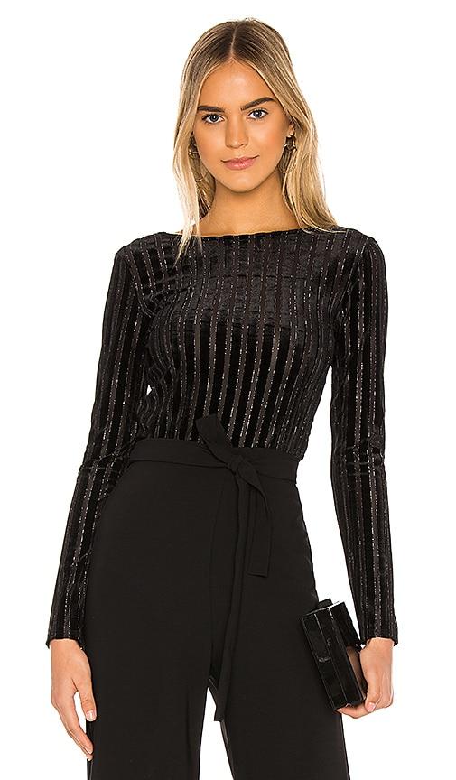 superdown Phyllis Bodysuit in Black by SUPERDOWN
