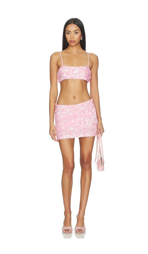 superdown Rainey Mini Skirt Set in Pink by SUPERDOWN