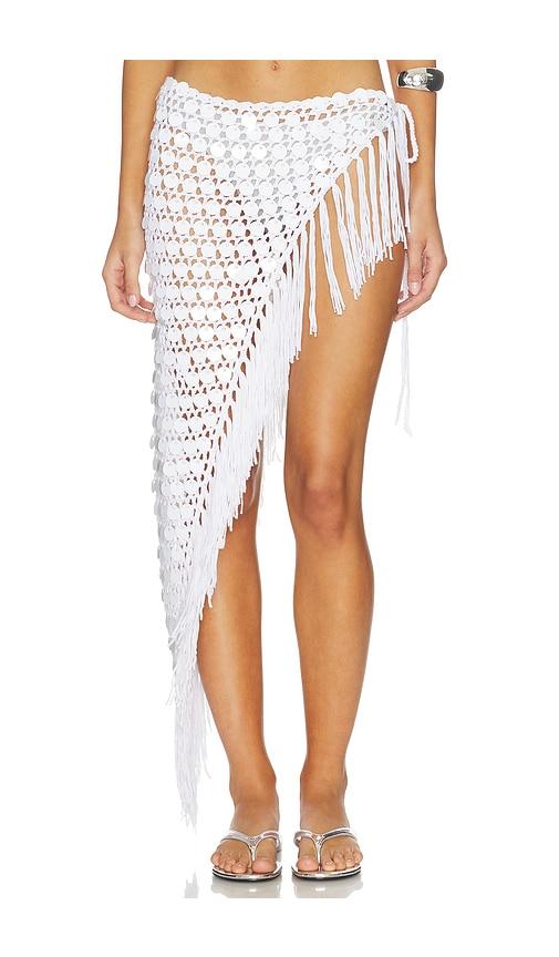 superdown Roca Crochet Midi Skirt in White by SUPERDOWN